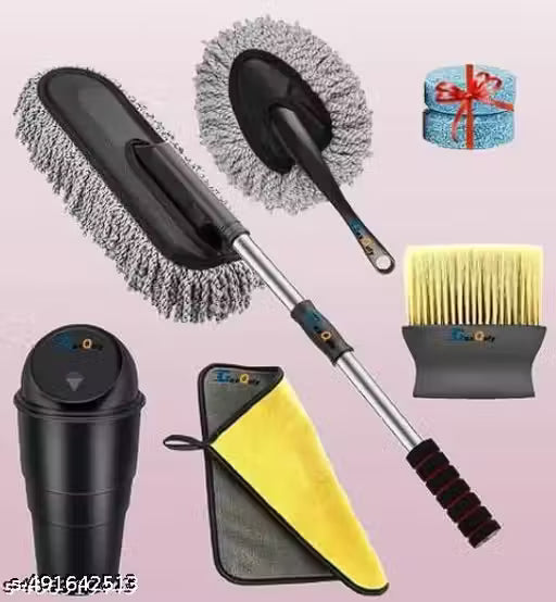 6 PCs Microfiber Car Cleaning Kit