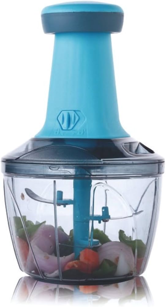 Heavy-Duty Vegetable, Onion & Salad Cutter | Multi-Blade Hand-Pull Food Processor & Tomato Crusher