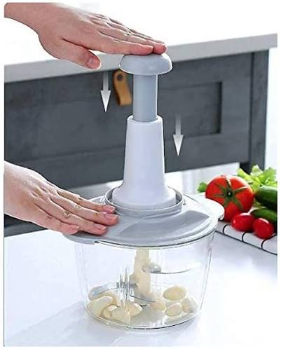 Heavy-Duty Vegetable, Onion & Salad Cutter | Multi-Blade Hand-Pull Food Processor & Tomato Crusher