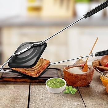 Gas Sandwich Toaster | Non-Stick Dual Side Grill Crispy Sandwich Maker
