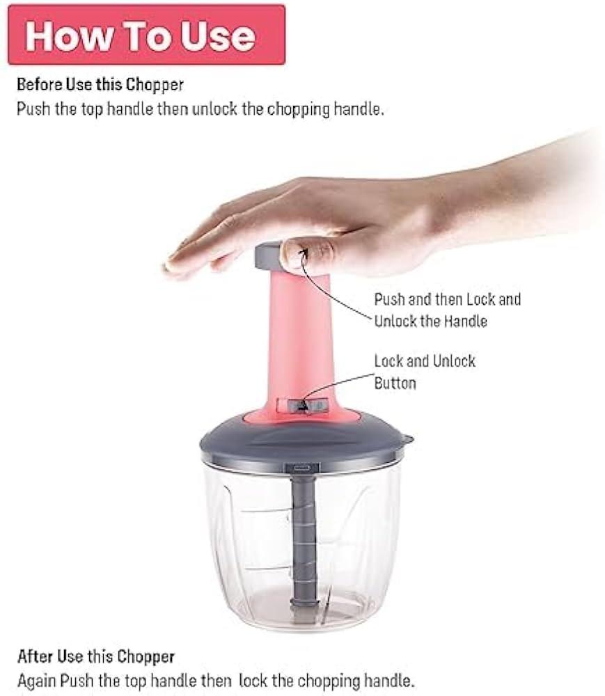 Heavy-Duty Vegetable, Onion & Salad Cutter | Multi-Blade Hand-Pull Food Processor & Tomato Crusher