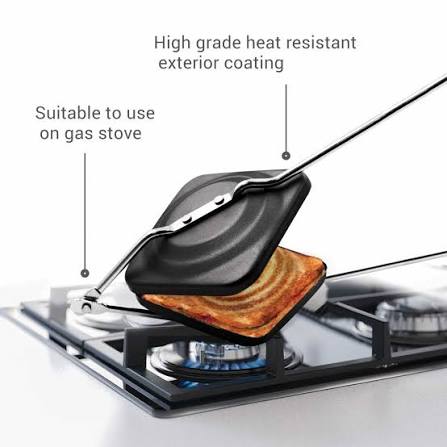Gas Sandwich Toaster | Non-Stick Dual Side Grill Crispy Sandwich Maker