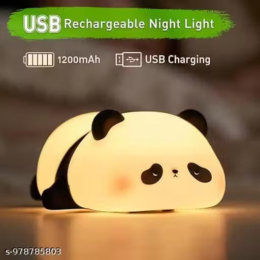 Lazy Panda Silicone Night Light | Cute Animal LED Lamp