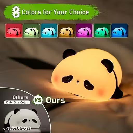 Lazy Panda Silicone Night Light | Cute Animal LED Lamp