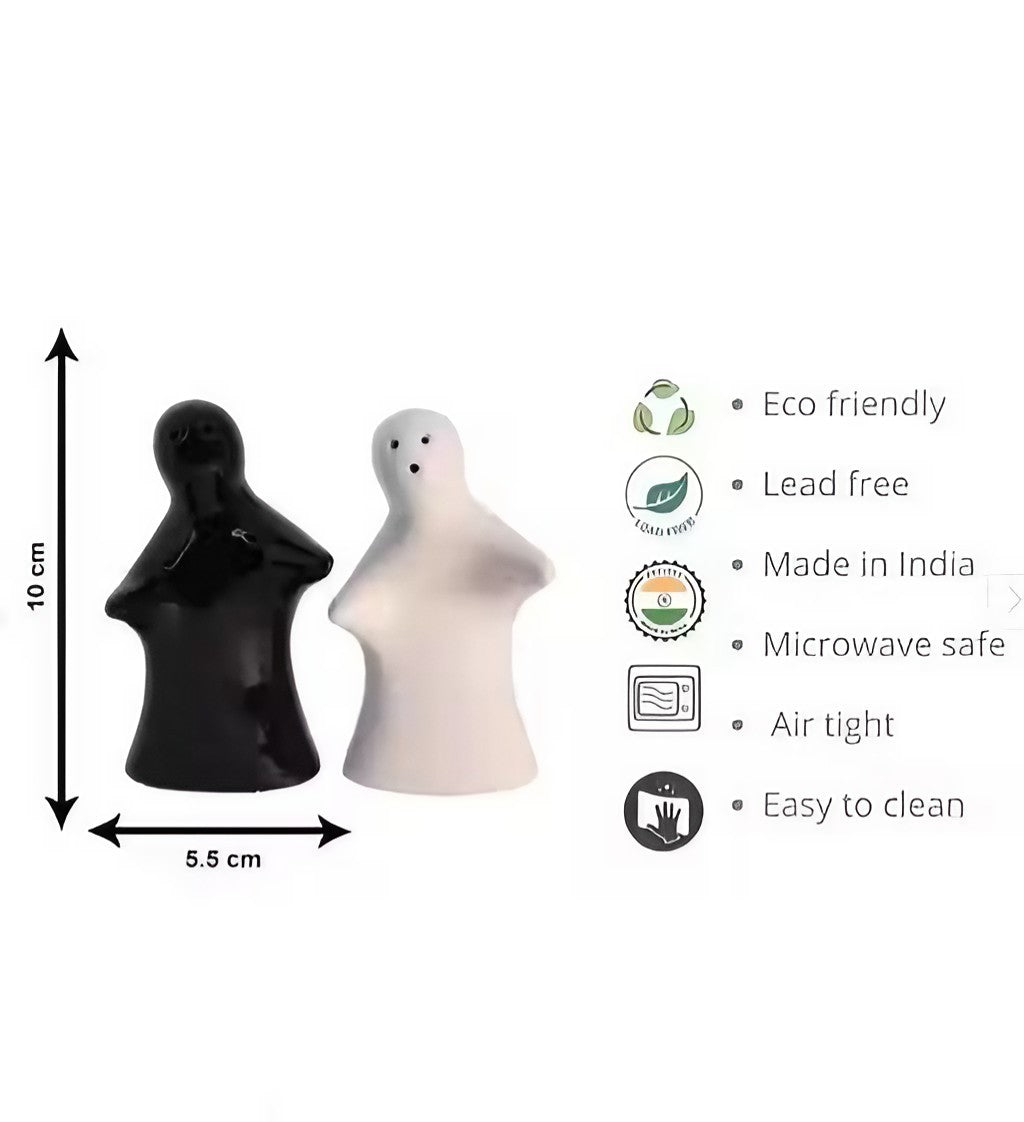 Premium Ceramic Hugging Couple Salt & Pepper Shaker Set